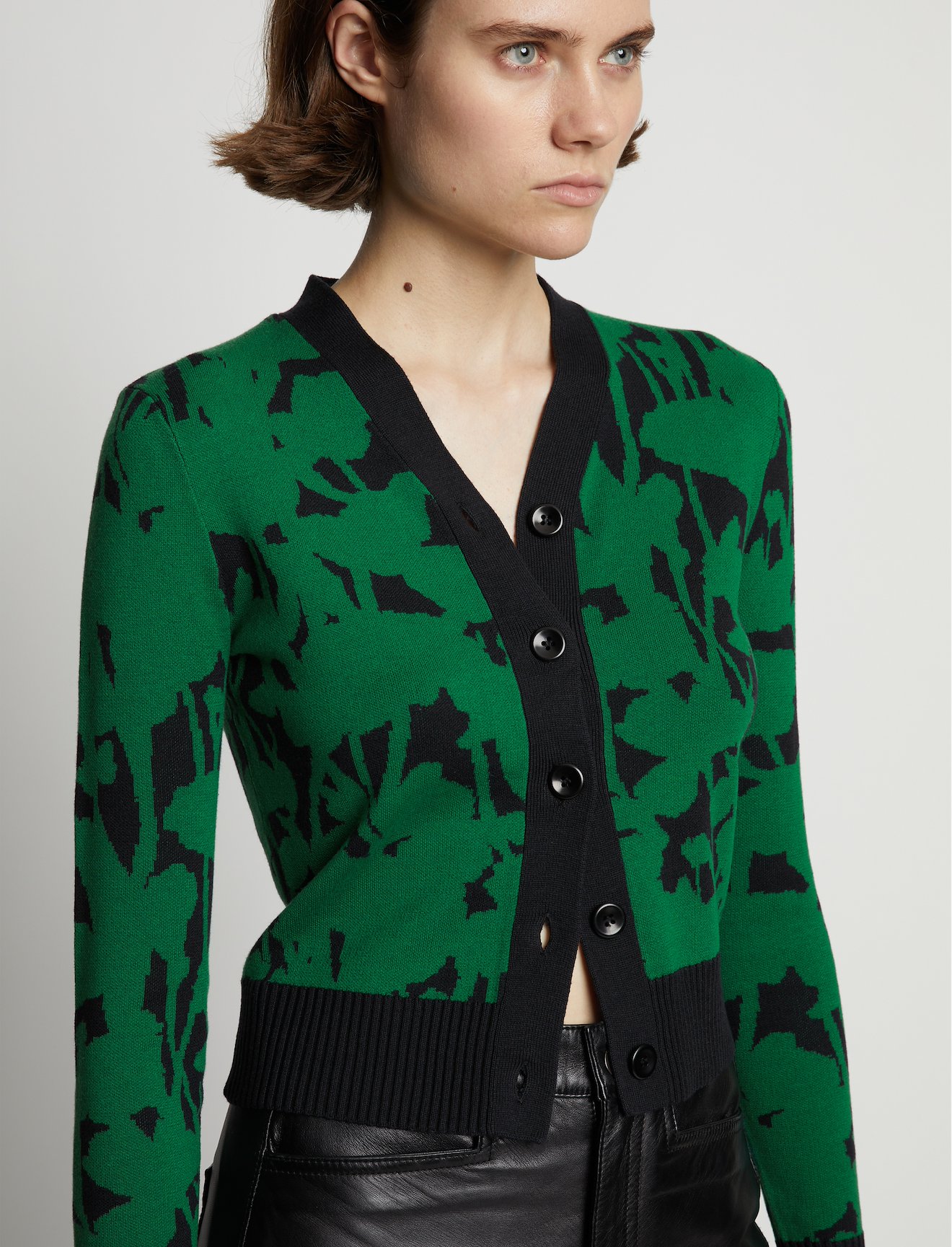 Knit Floral Cardigan #4