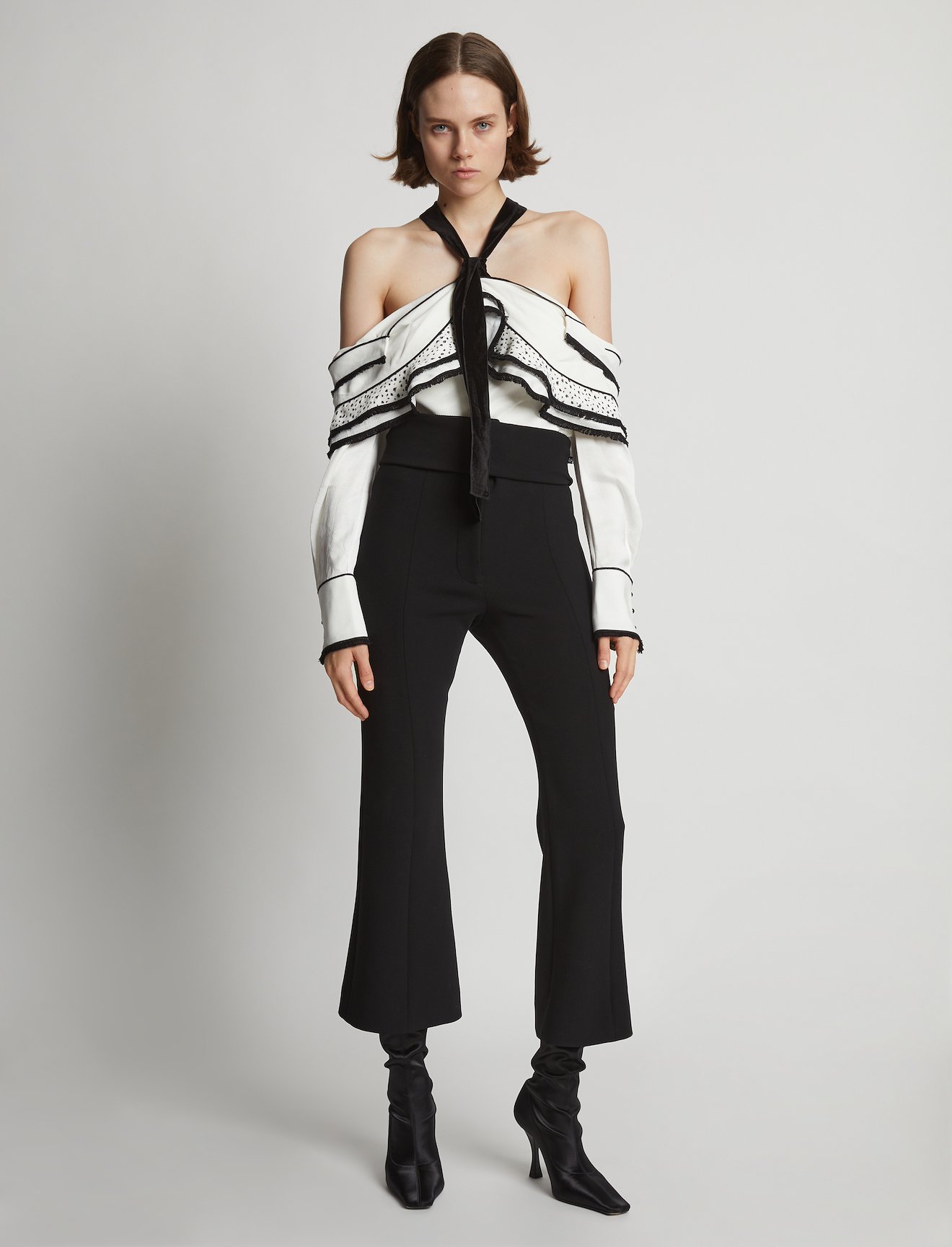 Textured Viscose Crepe Top #1