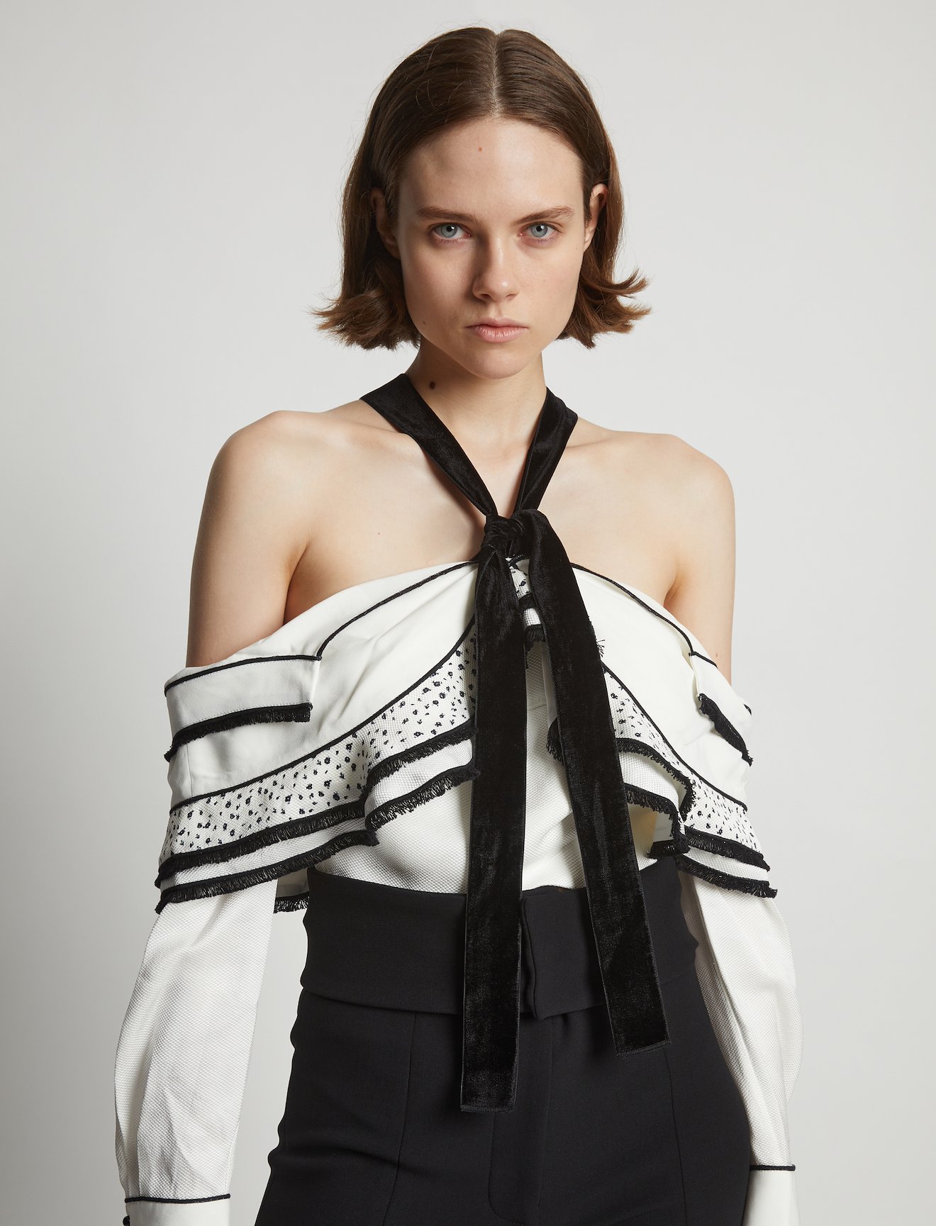 Textured Viscose Crepe Top #4
