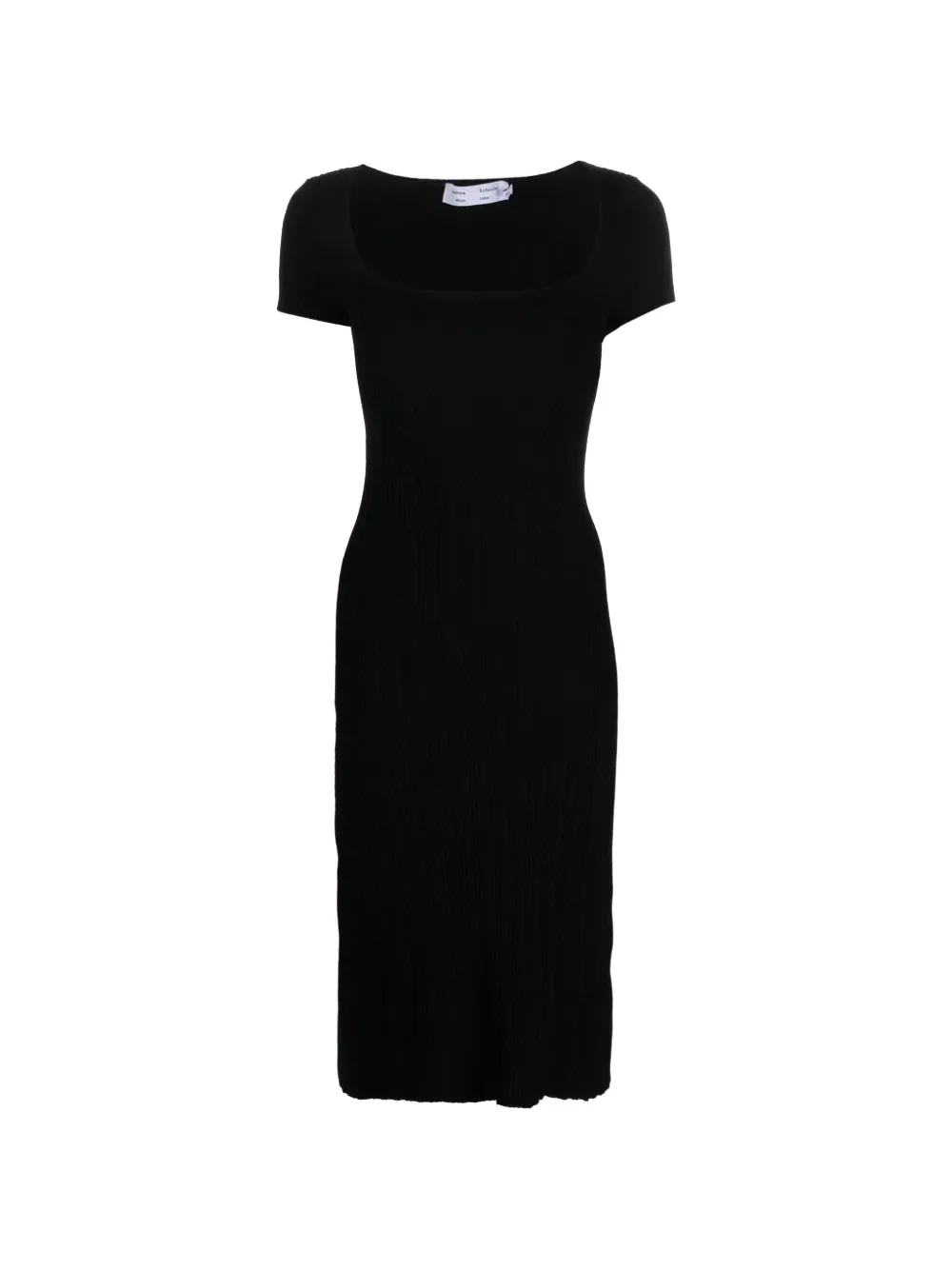 Proenza Schouler White Label ribbed-knit short-sleeve dress