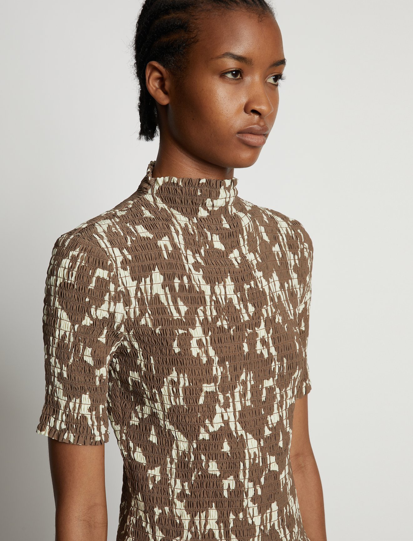 Viscose Flou Smocked Top #4