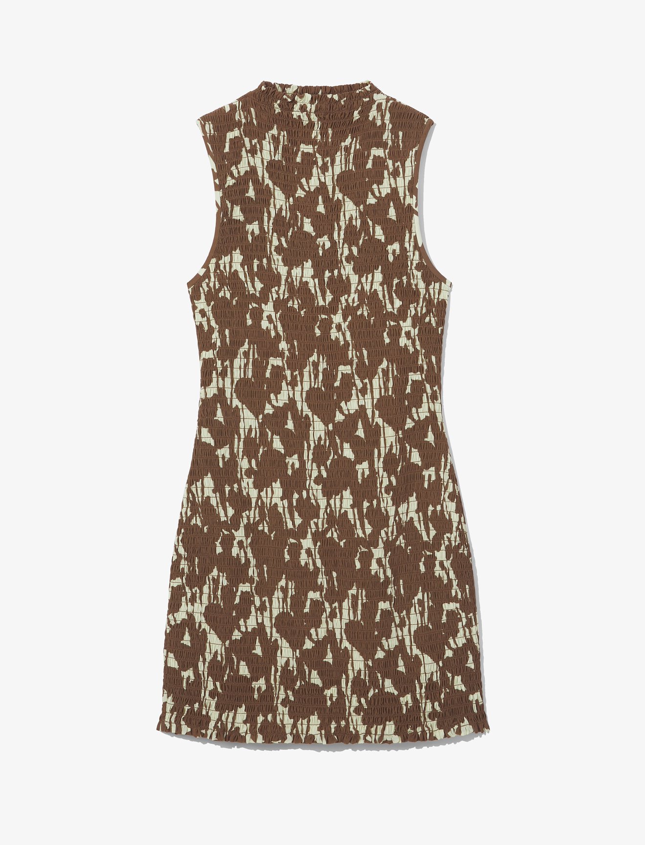 Printed Smocked Mini Dress #4