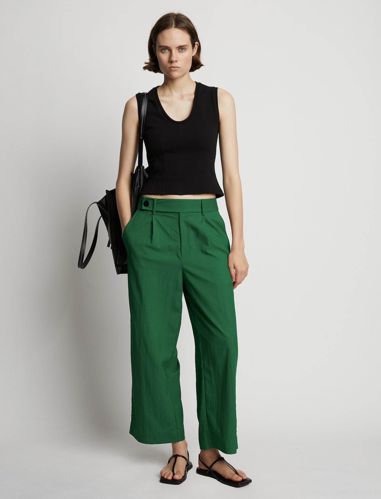 Drapey Suiting Wide Leg Pants #1