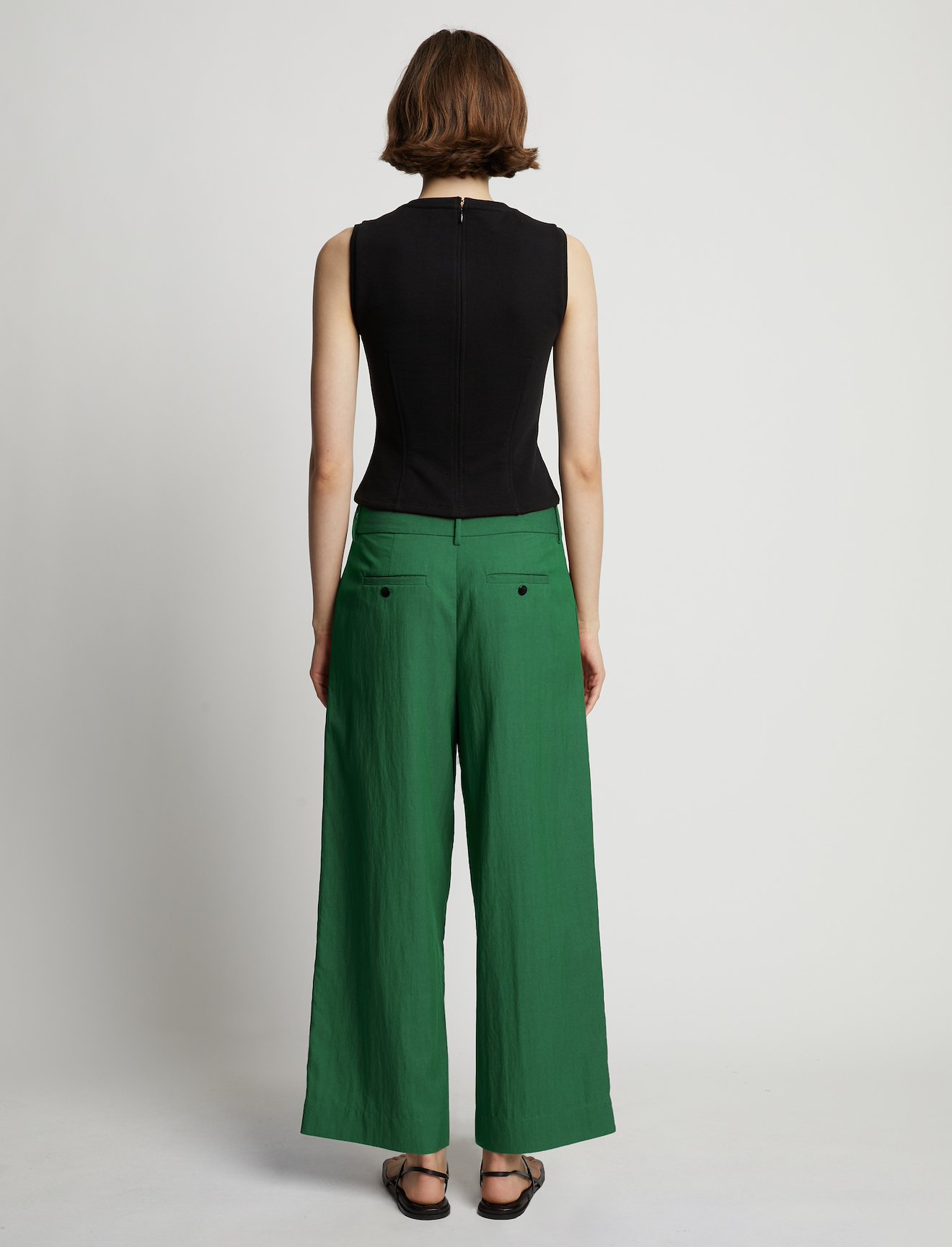 Drapey Suiting Wide Leg Pants #3
