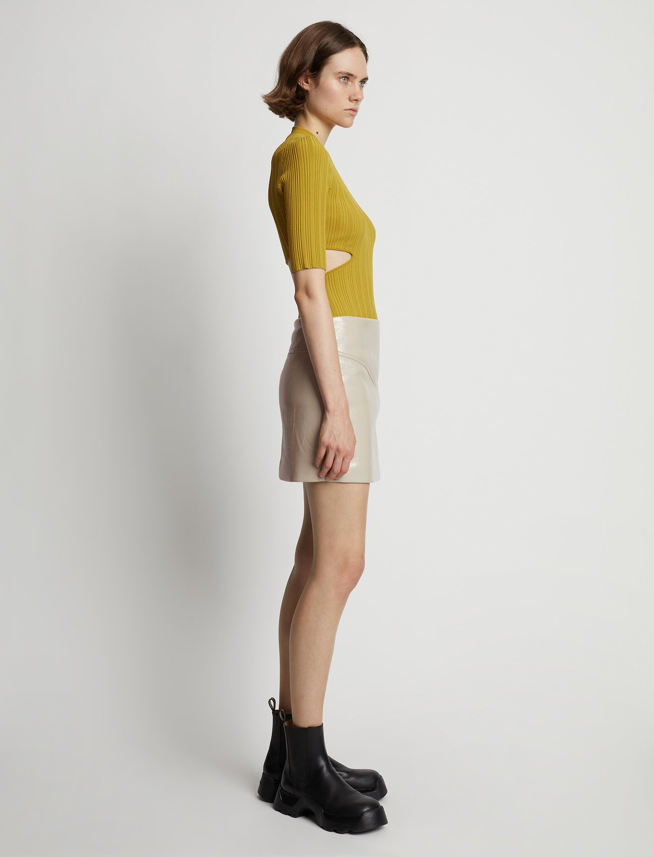 Vinyl Mini Skirt #1