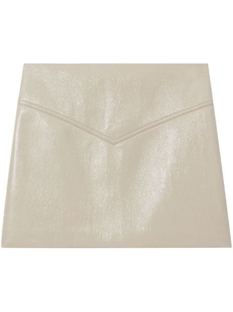 Proenza Schouler White Label vinyl mini skirt