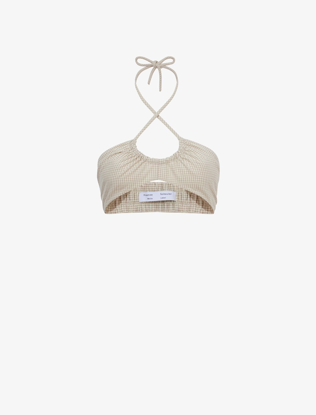 Gingham Halter Bralette #5