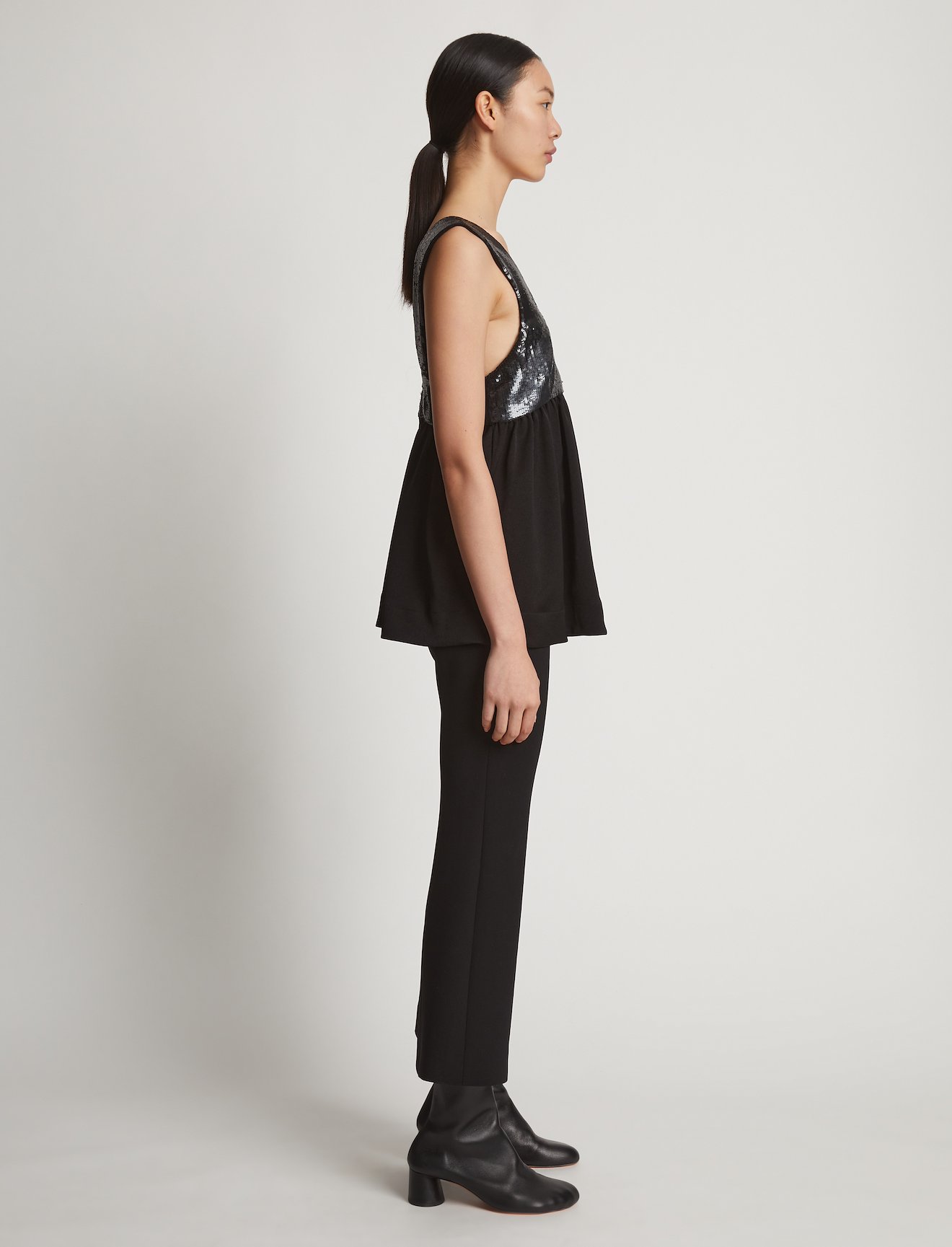 Textured Crepe Sequin Tank #2