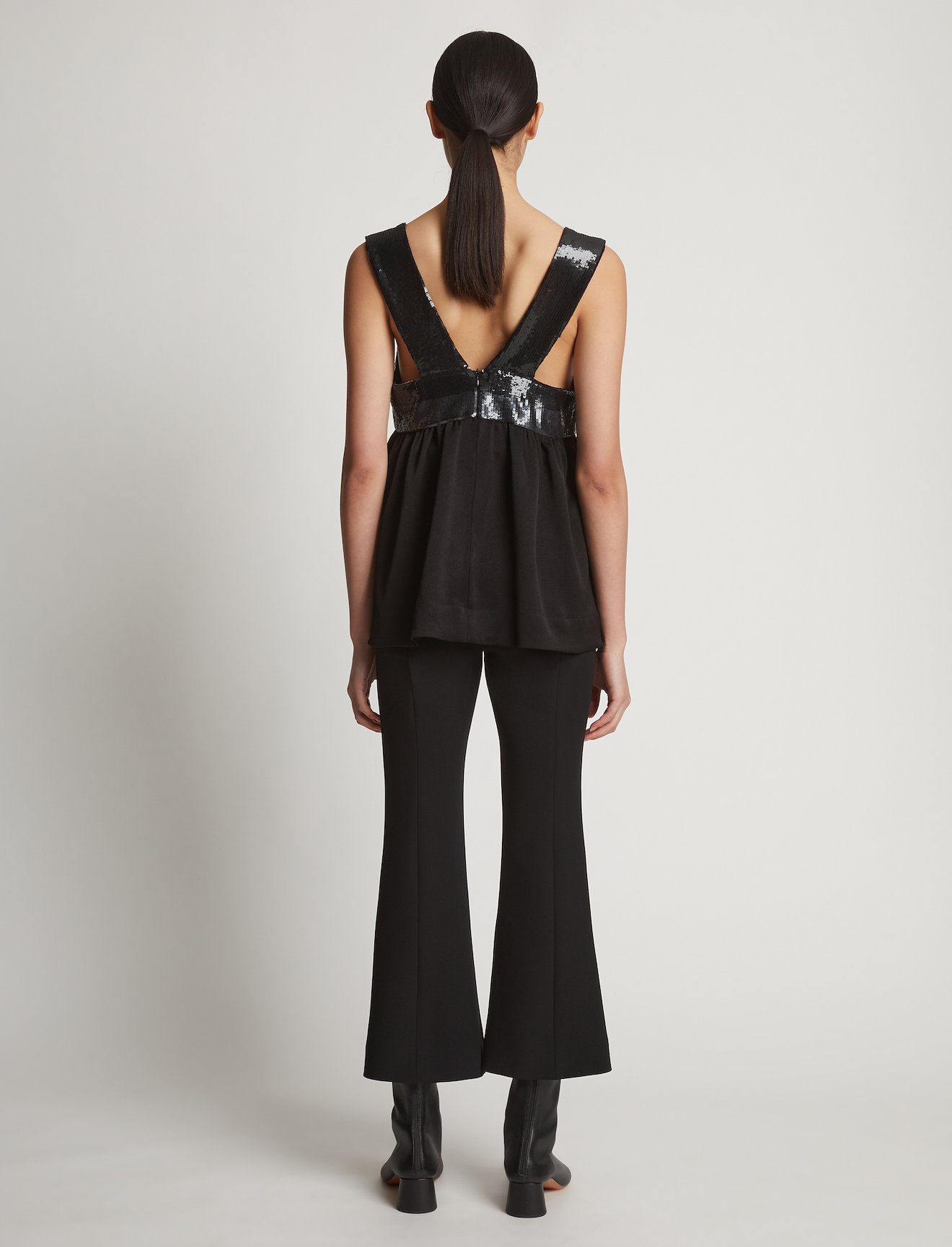 Textured Crepe Sequin Tank #3