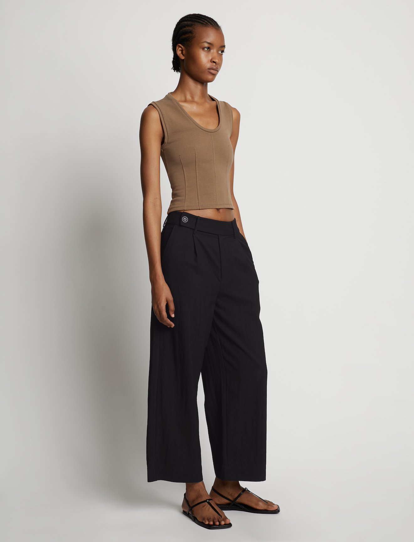Drapey Suiting Wide Leg Pant #1