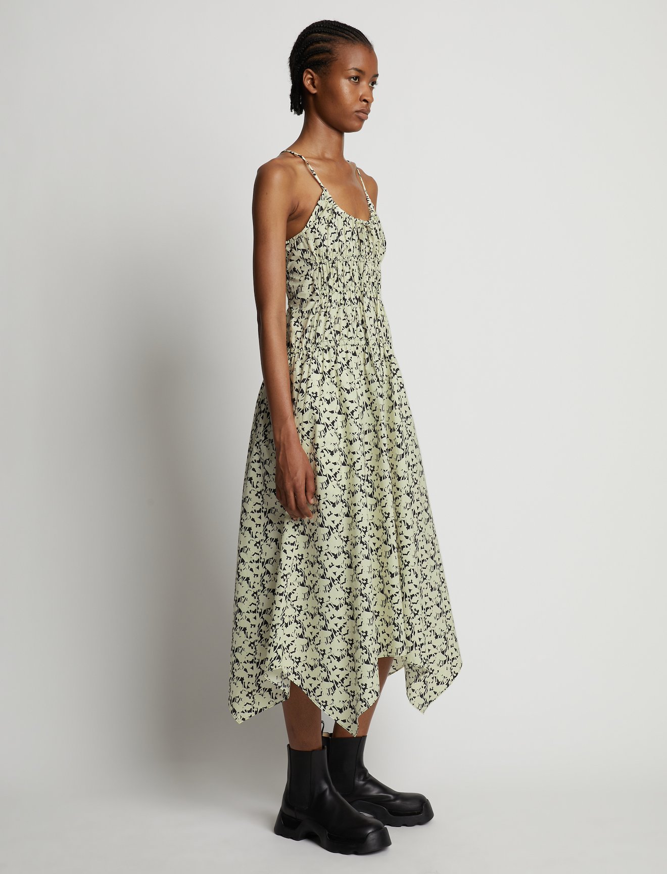 Floral Poplin Ruched Dress #1