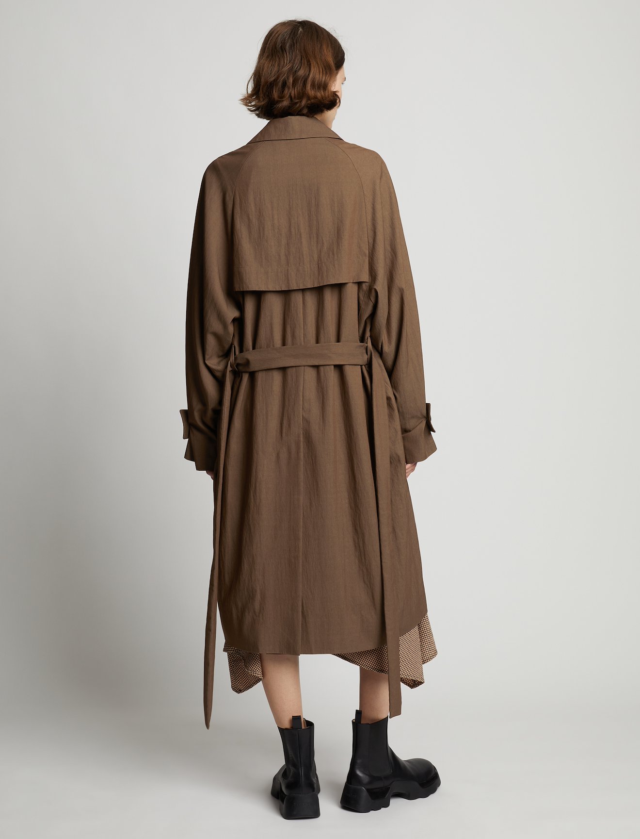 Drapey Suiting Trench Coat #2