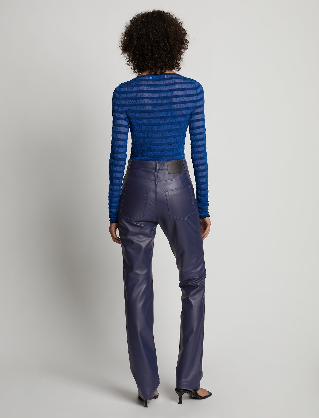 Leather Straight Pants #2