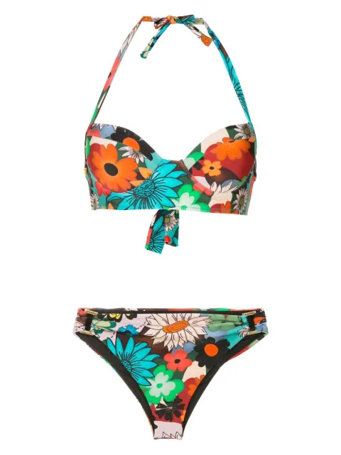 Amir Slama bikini con estampado floral