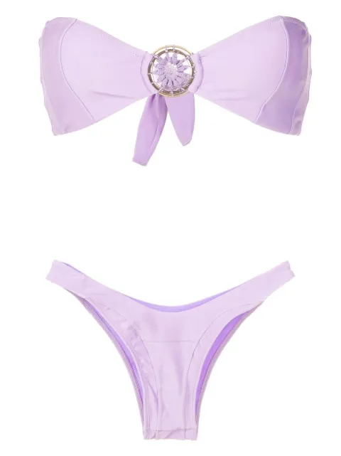 Amir Slama Gehäkelter Bandeau-Bikini