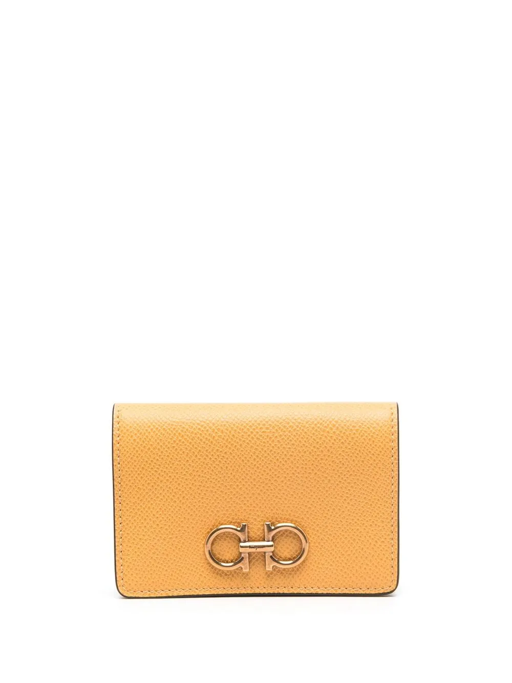 

Ferragamo Gancini-plaque leather wallet - Yellow