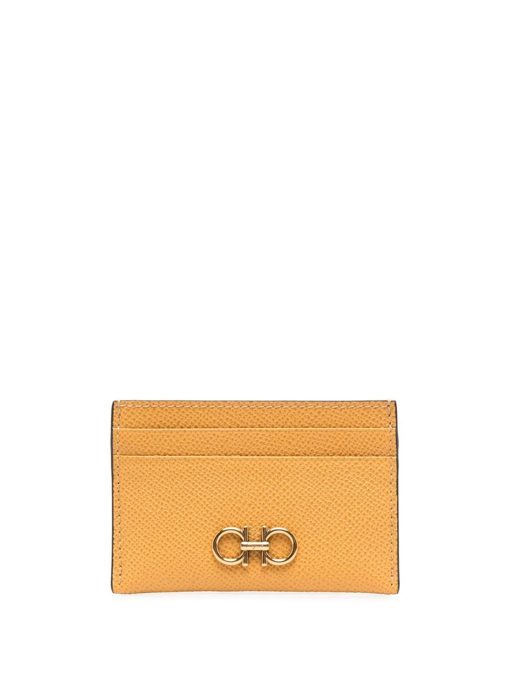 

Ferragamo grained leather cardholder - Yellow