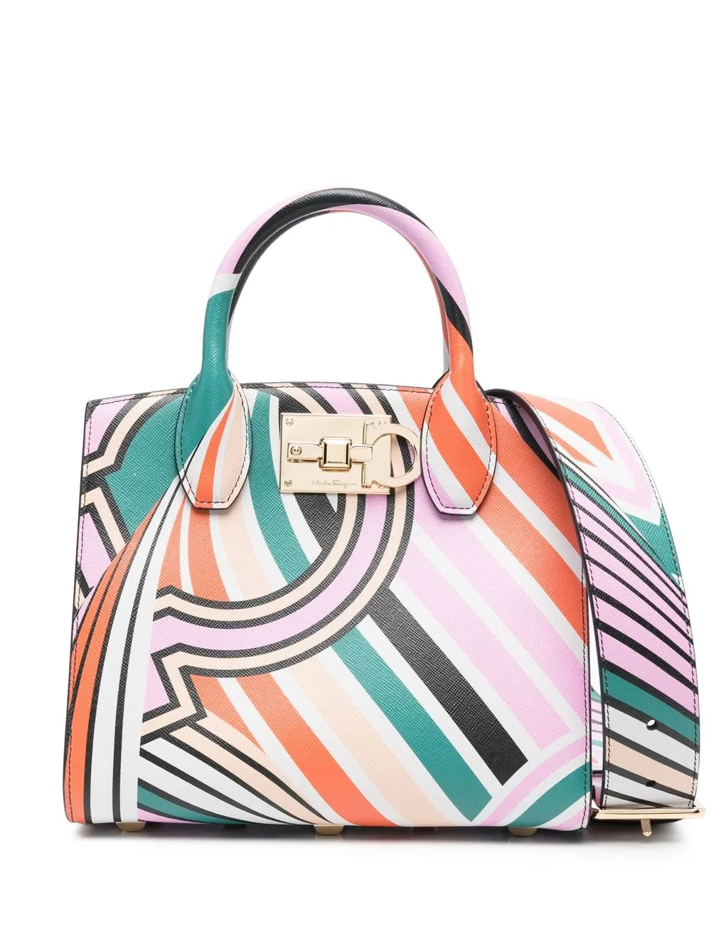 

Ferragamo Studio graphic-print tote bag - Orange