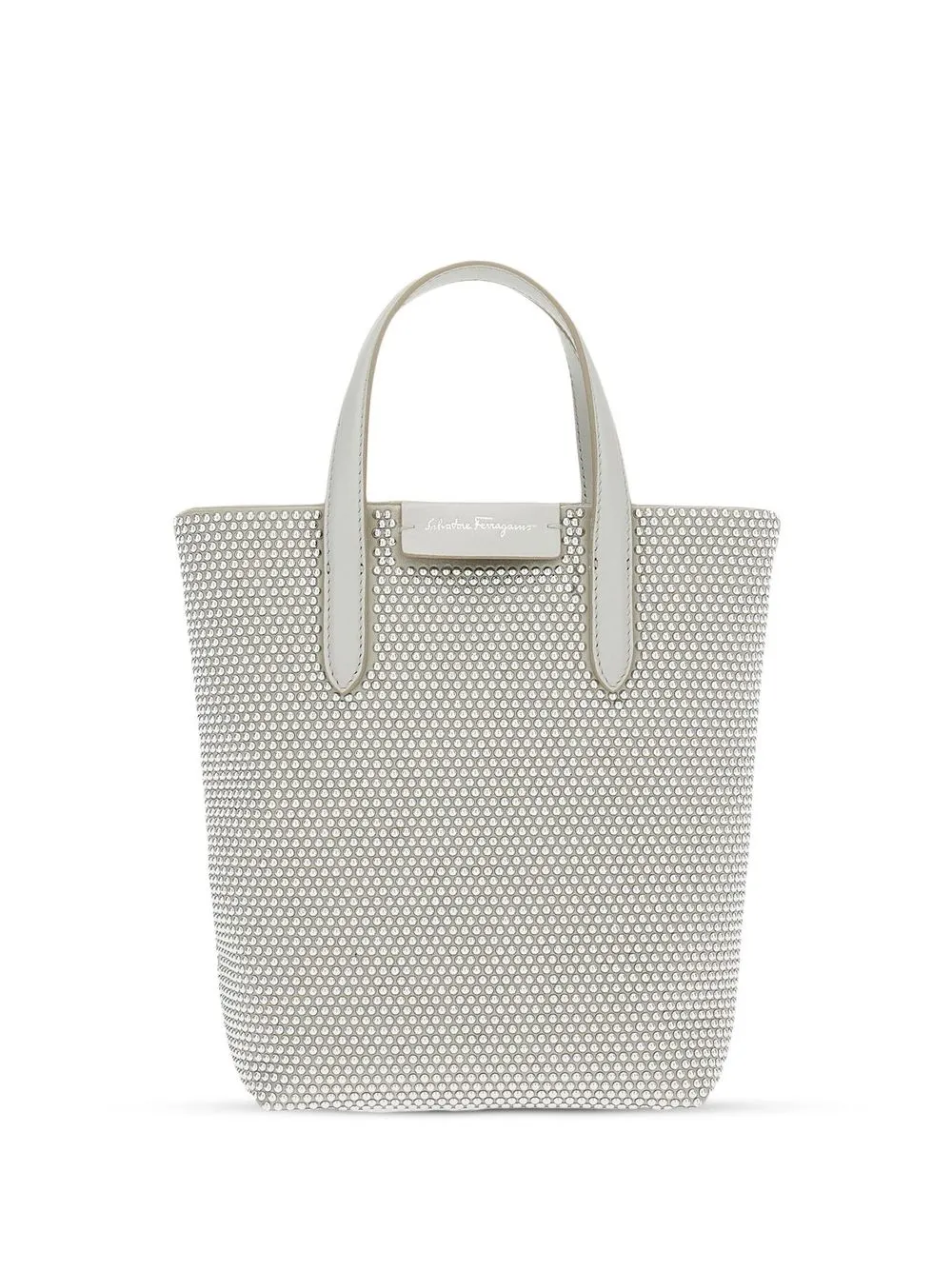 

Ferragamo stud-detail tote bag - Grey