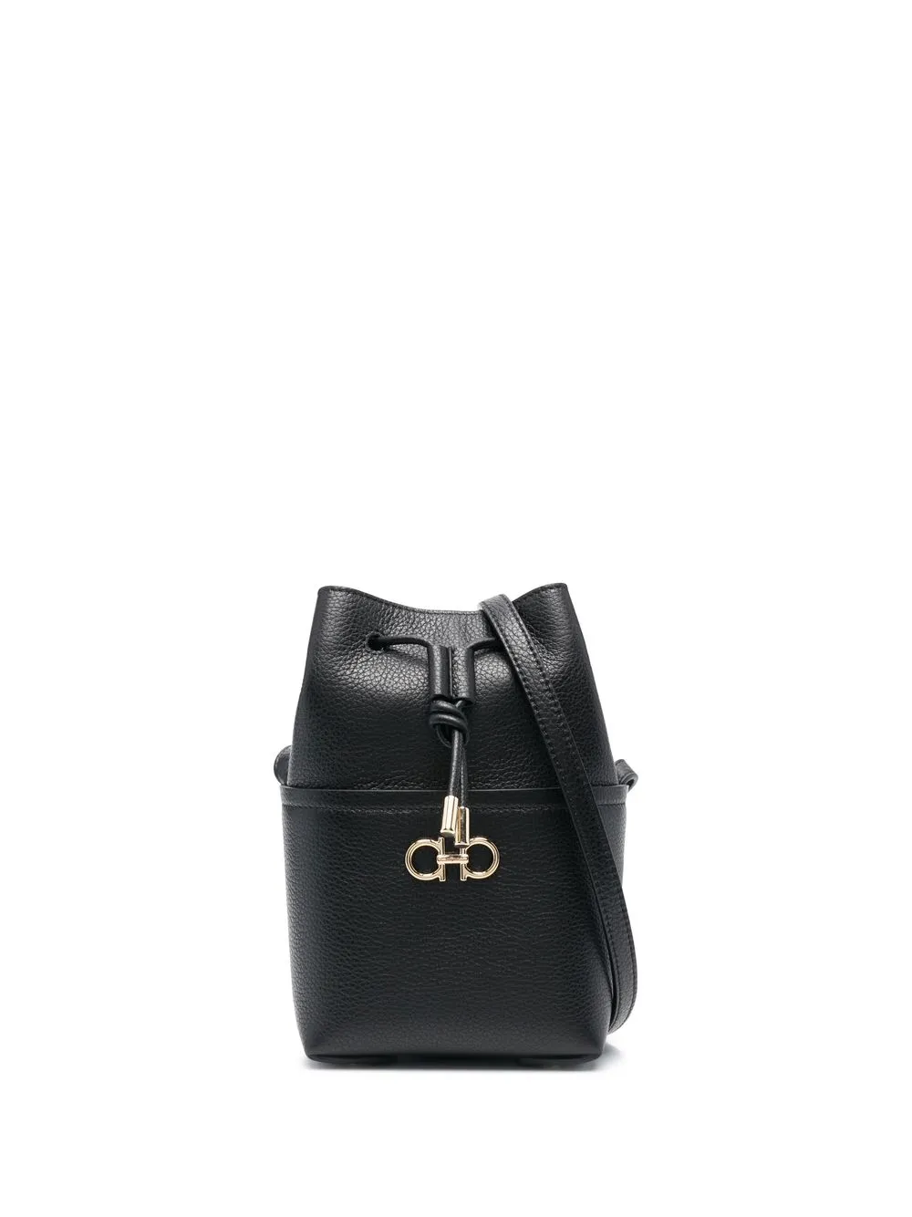 

Ferragamo Gancini Soft bucket bag - Black