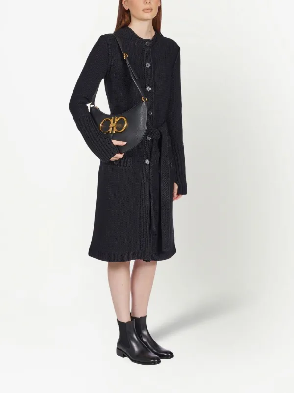 Ferragamo ガンチーニ ショルダーバッグ | ブラック | FARFETCH JP