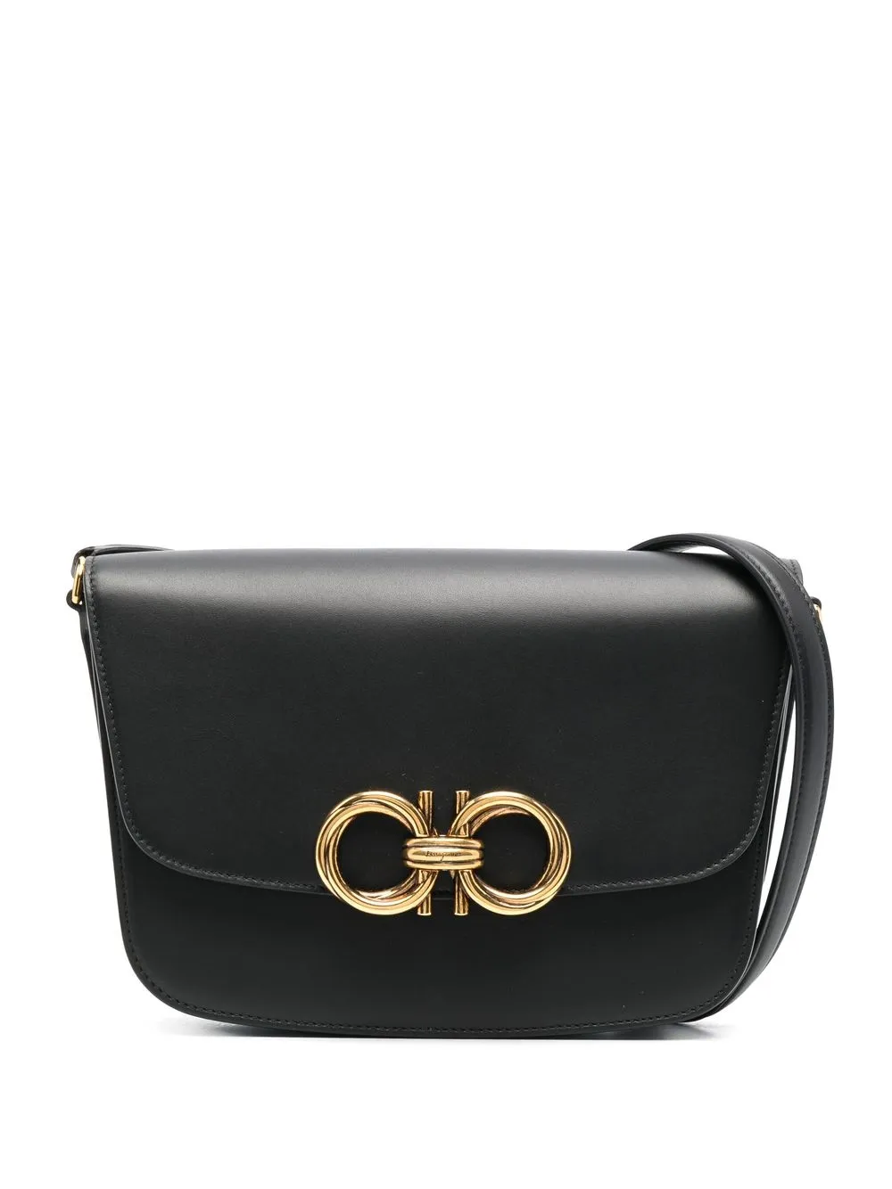 

Ferragamo logo-plaque crossbody bag - Black