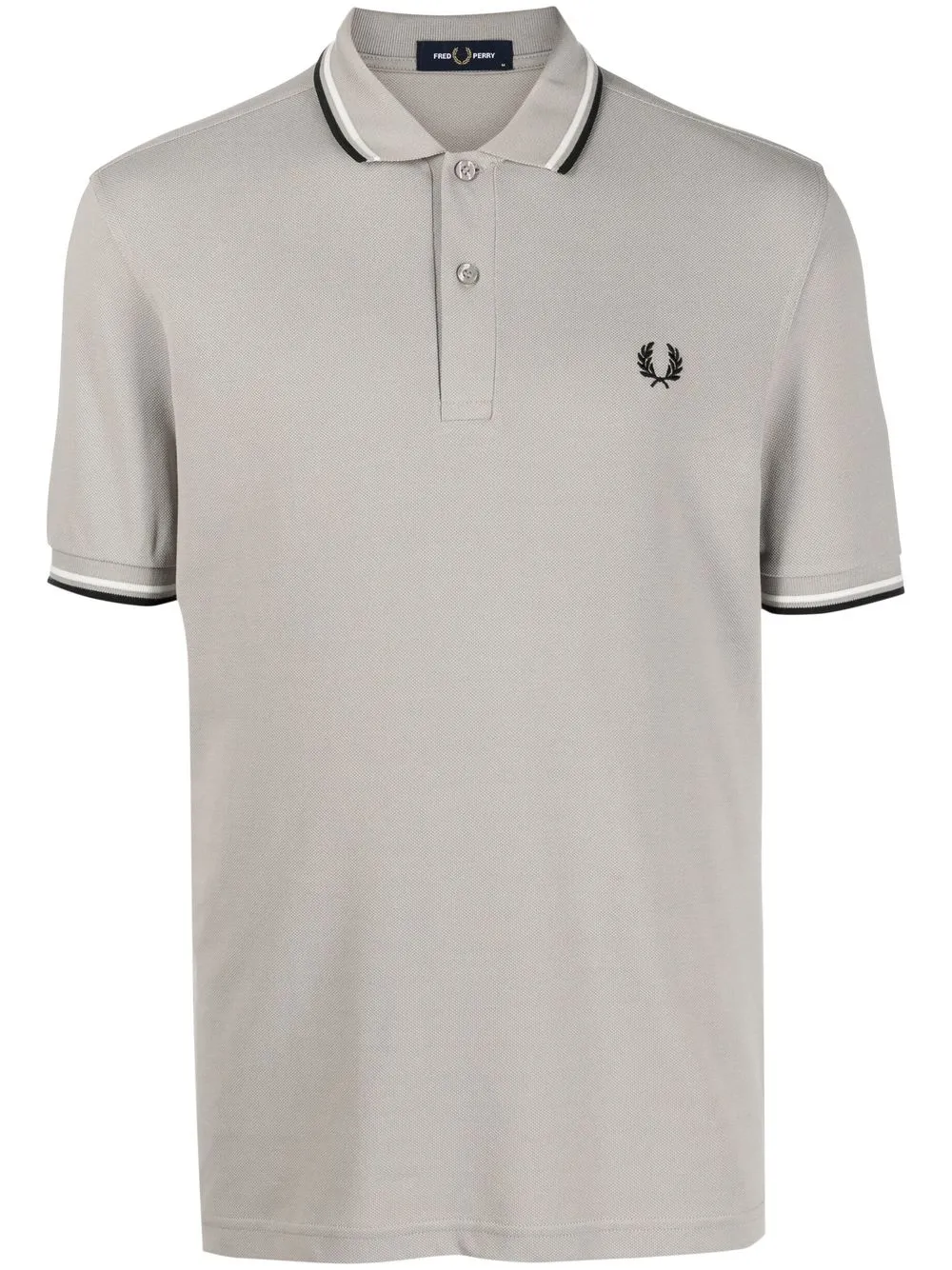 

Fred Perry playera tipo polo con logo bordado - Gris