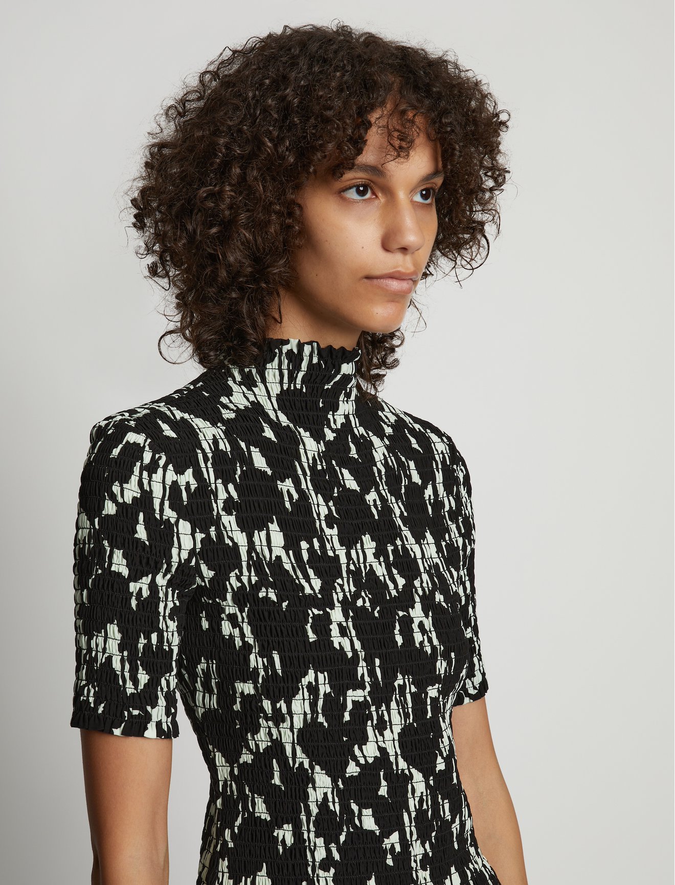 Viscose Flou Smocked Top #4