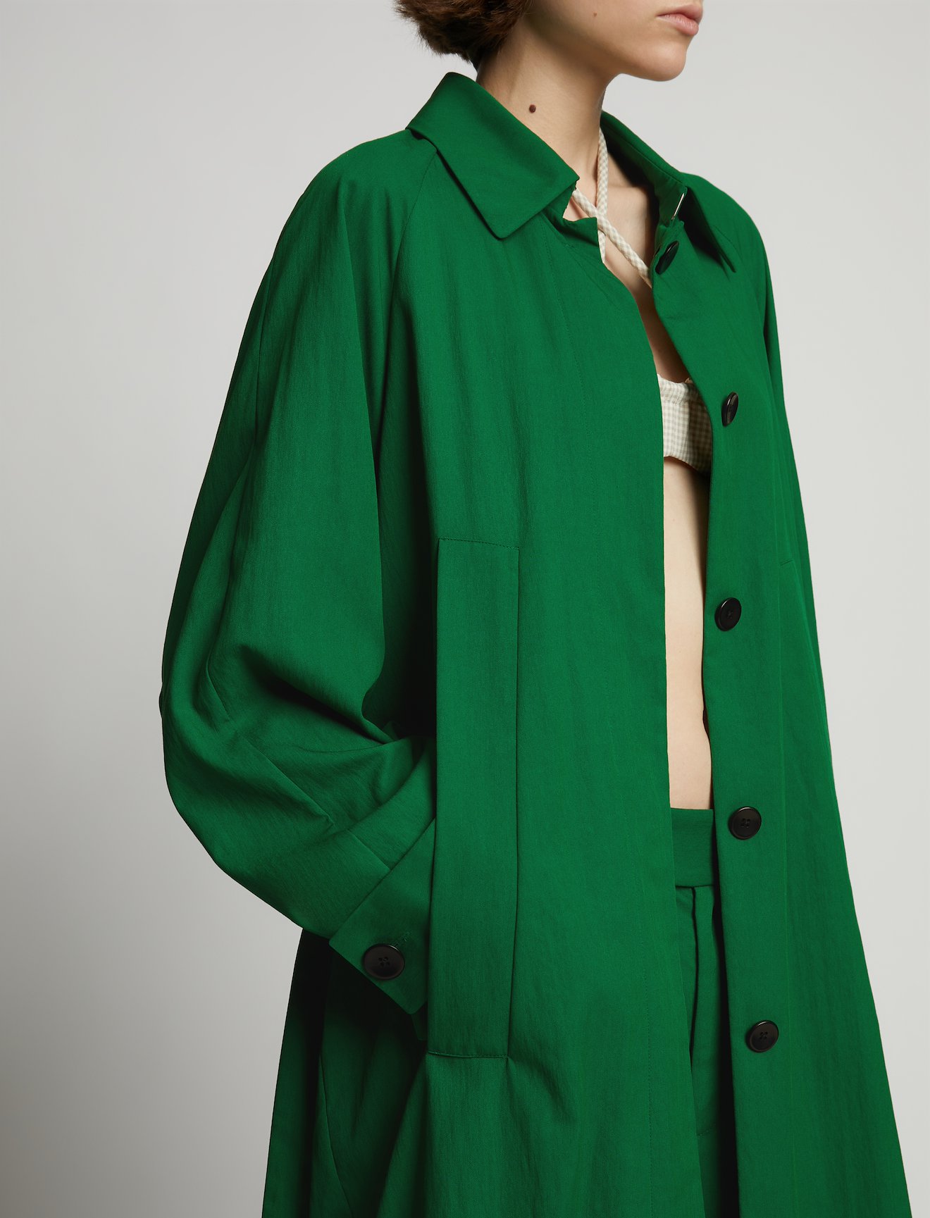 Drapey Suiting Trench Coat #3