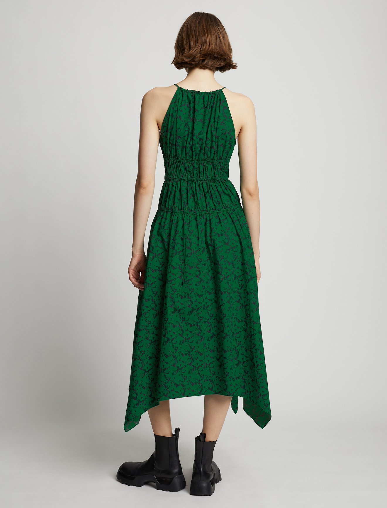 Floral Poplin Ruched Dress #2