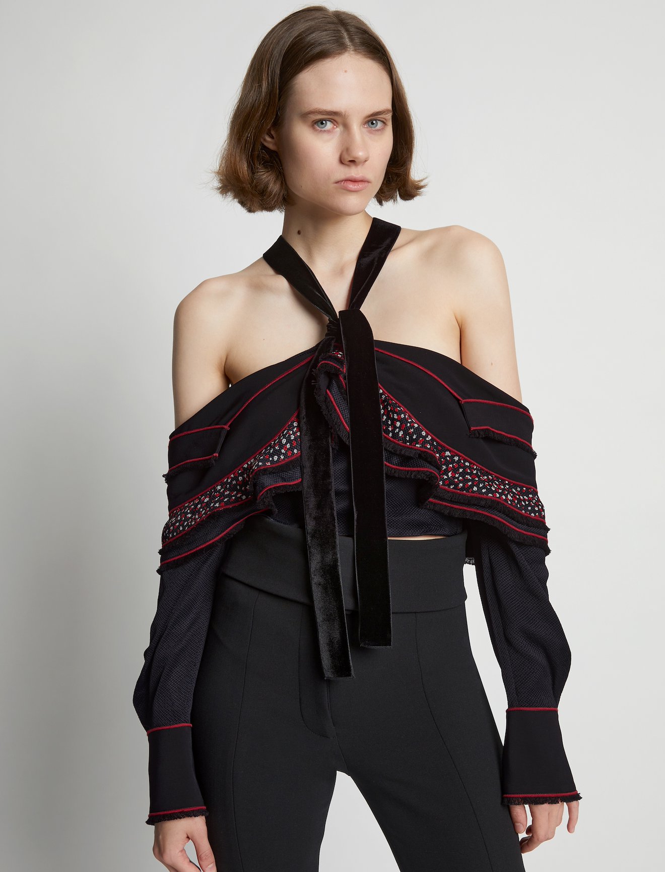 Textured Viscose Crepe Top #4