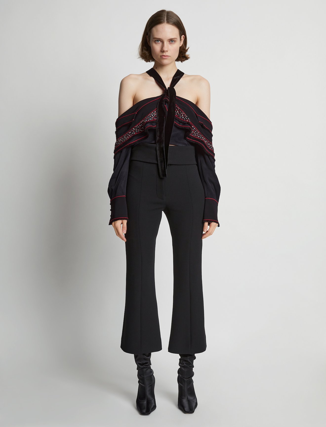 Textured Viscose Crepe Top #1