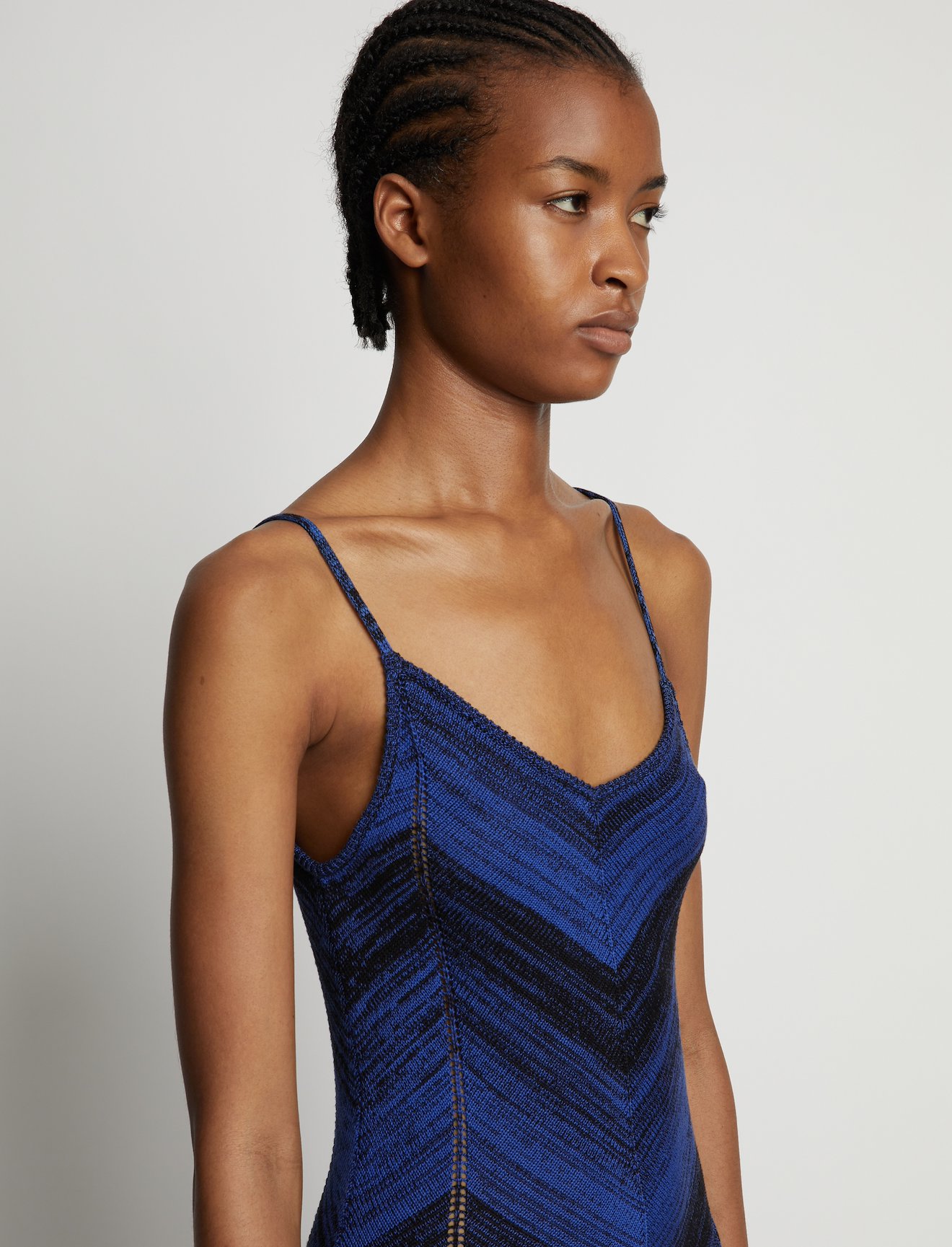 Marled Stripe Knit Maxi Dress #3