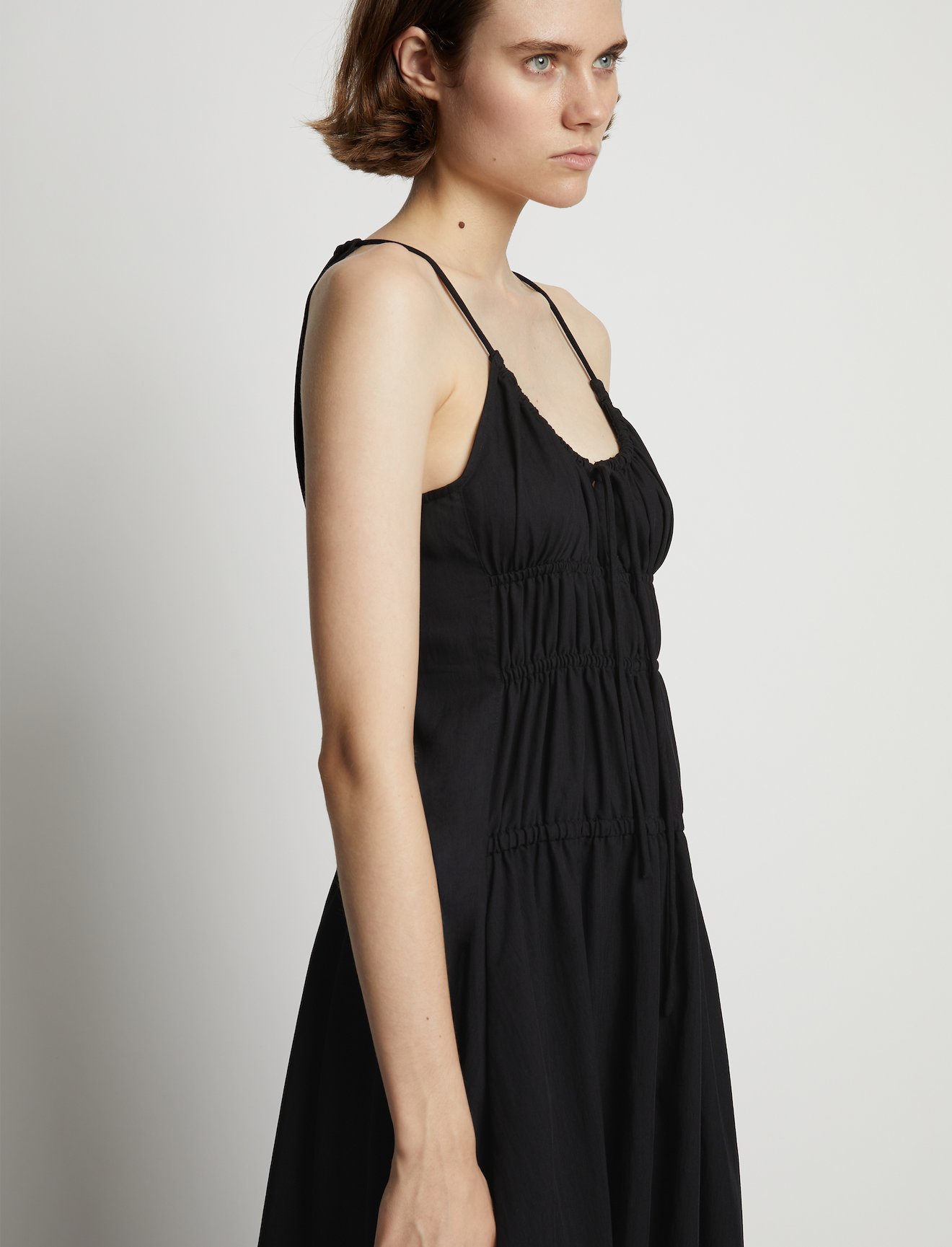 Drapey Suiting Ruched Dress #3