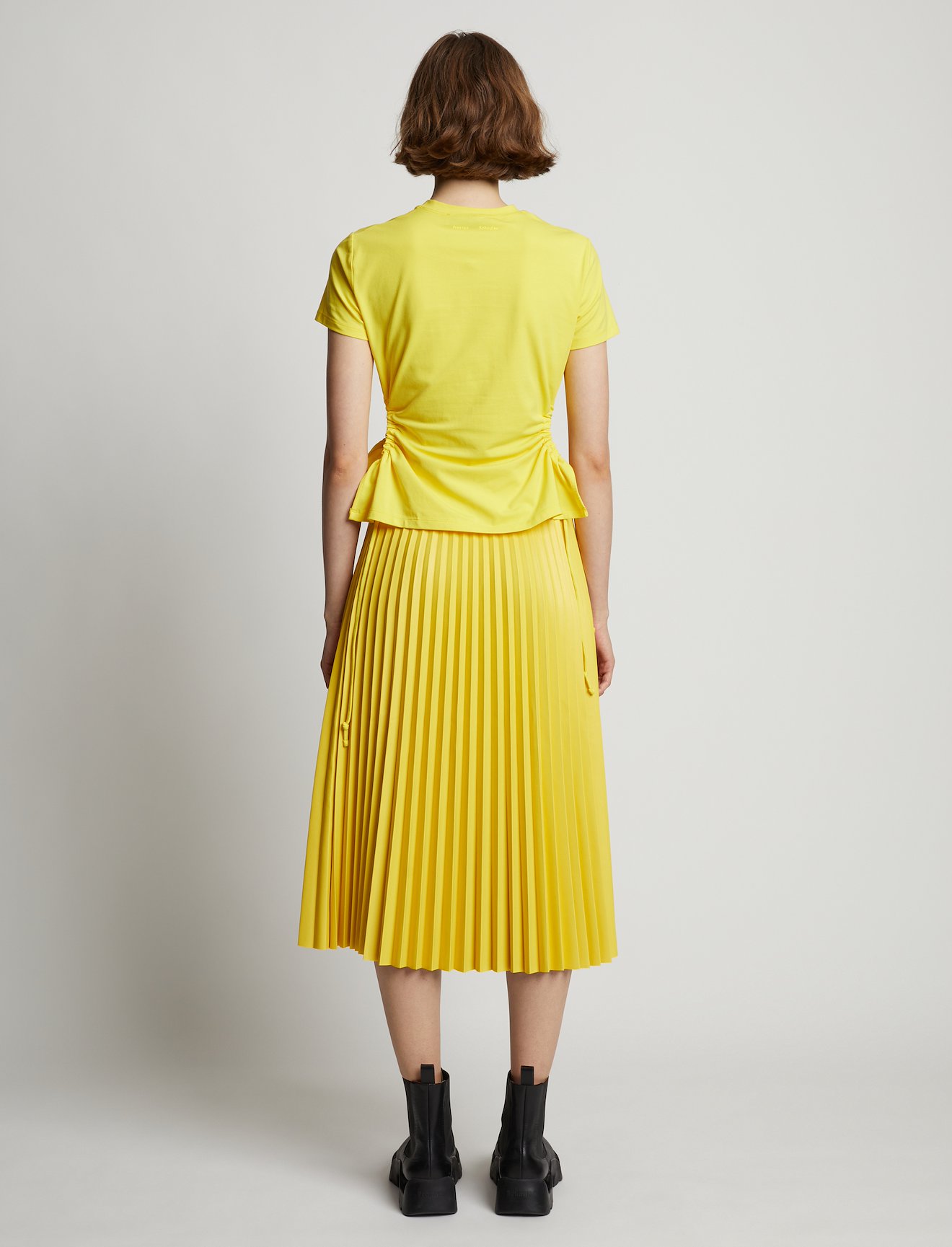 Faux Leather Pleated Skirt #2
