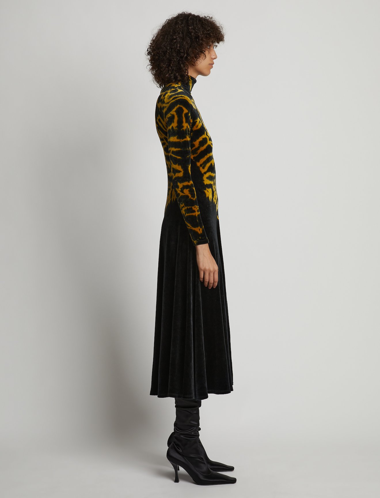 Tie Dye Velvet Dress #1