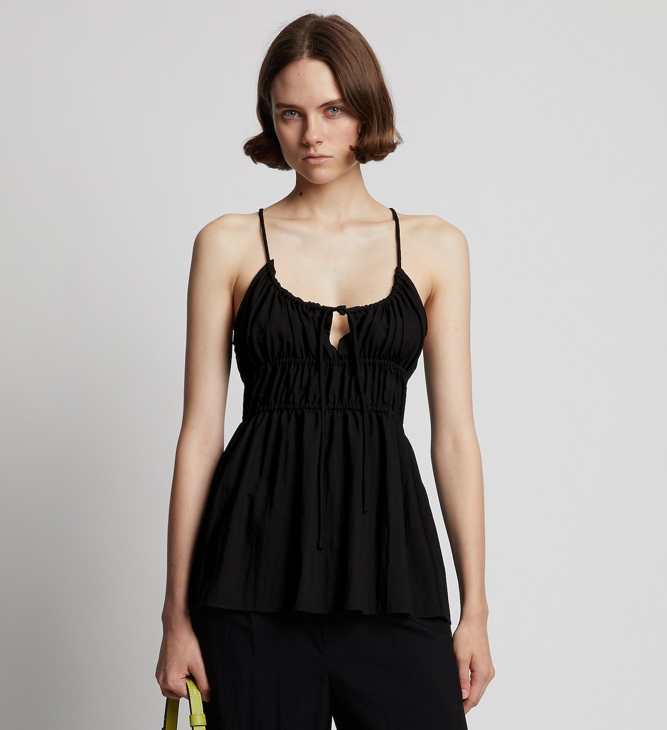 Drapey Suiting Ruched Top