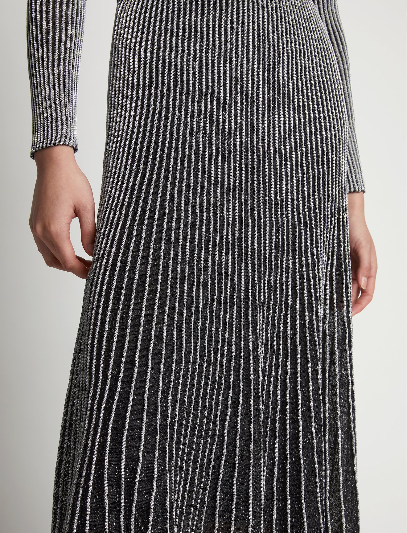 Metallic Rib Knit Skirt #3