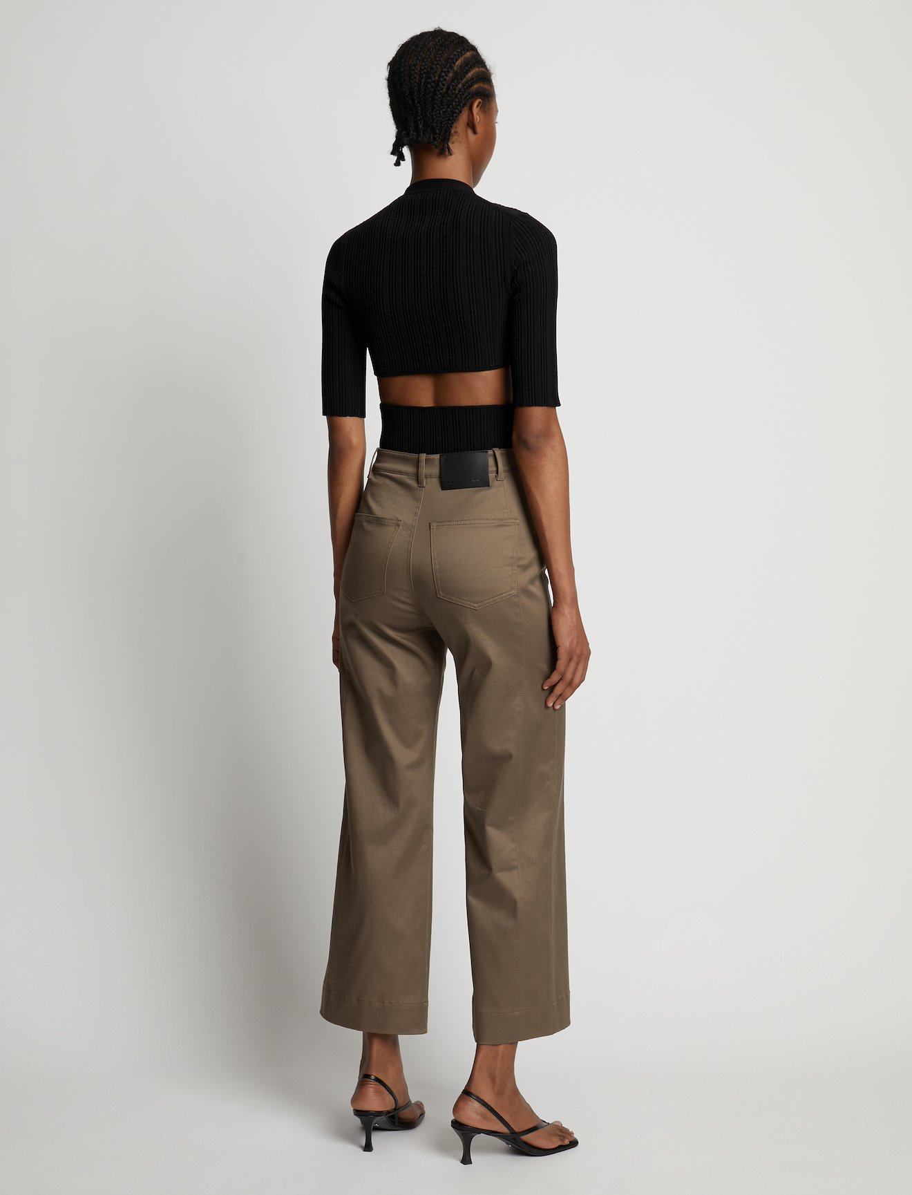 Rib Knit Cut Out Sweater #3