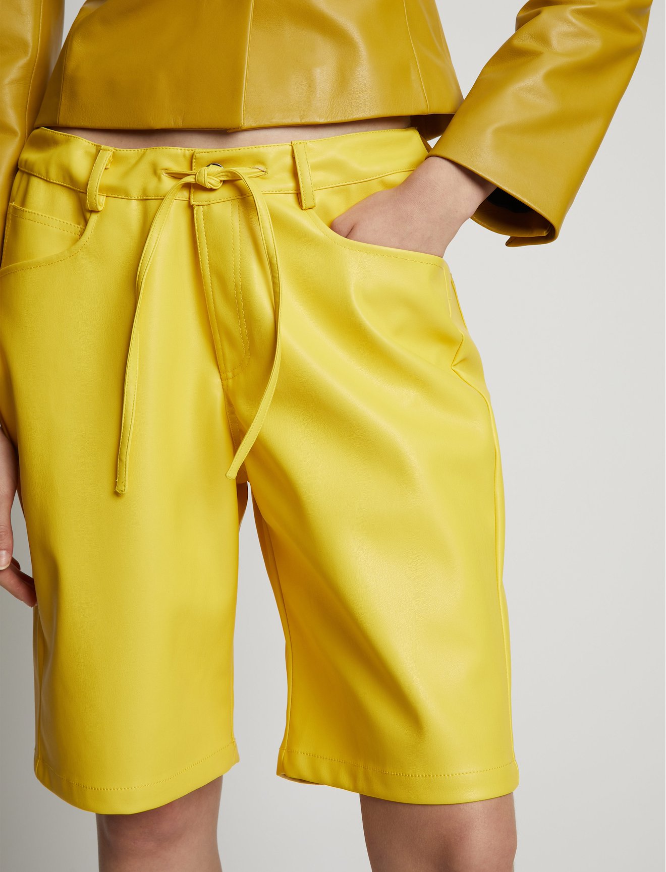 Faux Leather Shorts #3