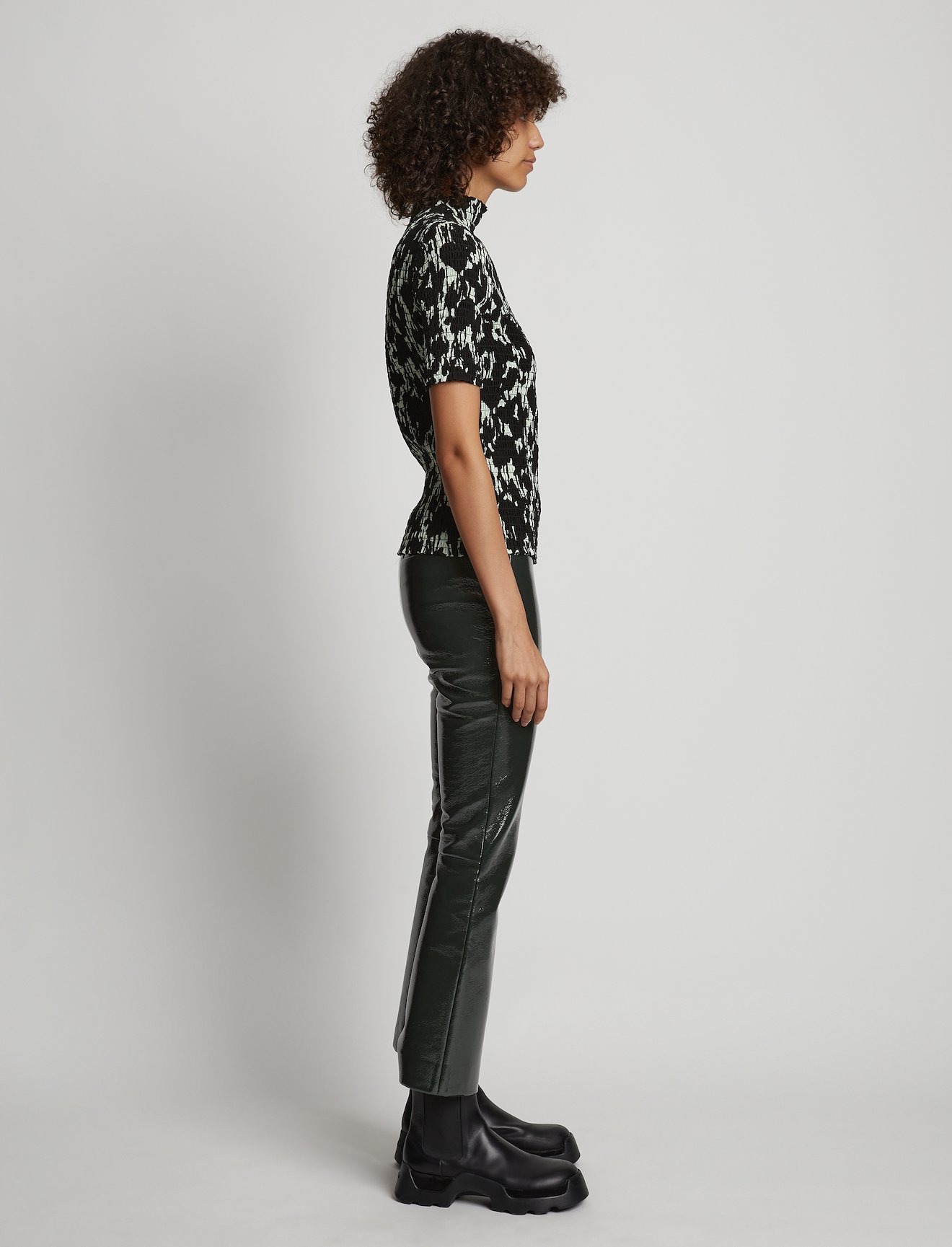 Vinyl Cropped Pants #1