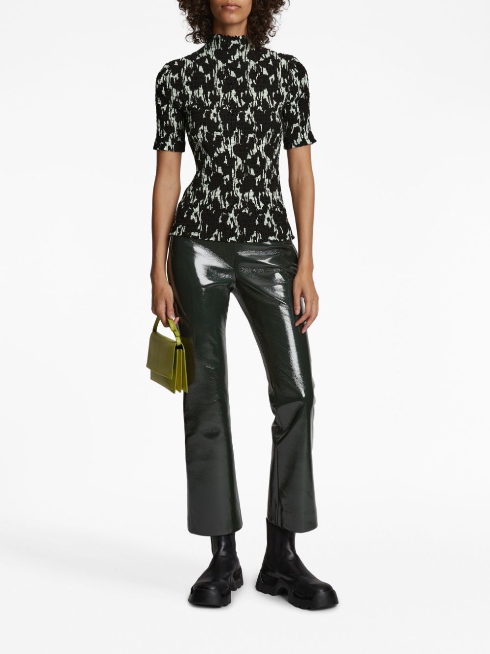 Proenza Schouler White Label vinyl cropped trousers Women