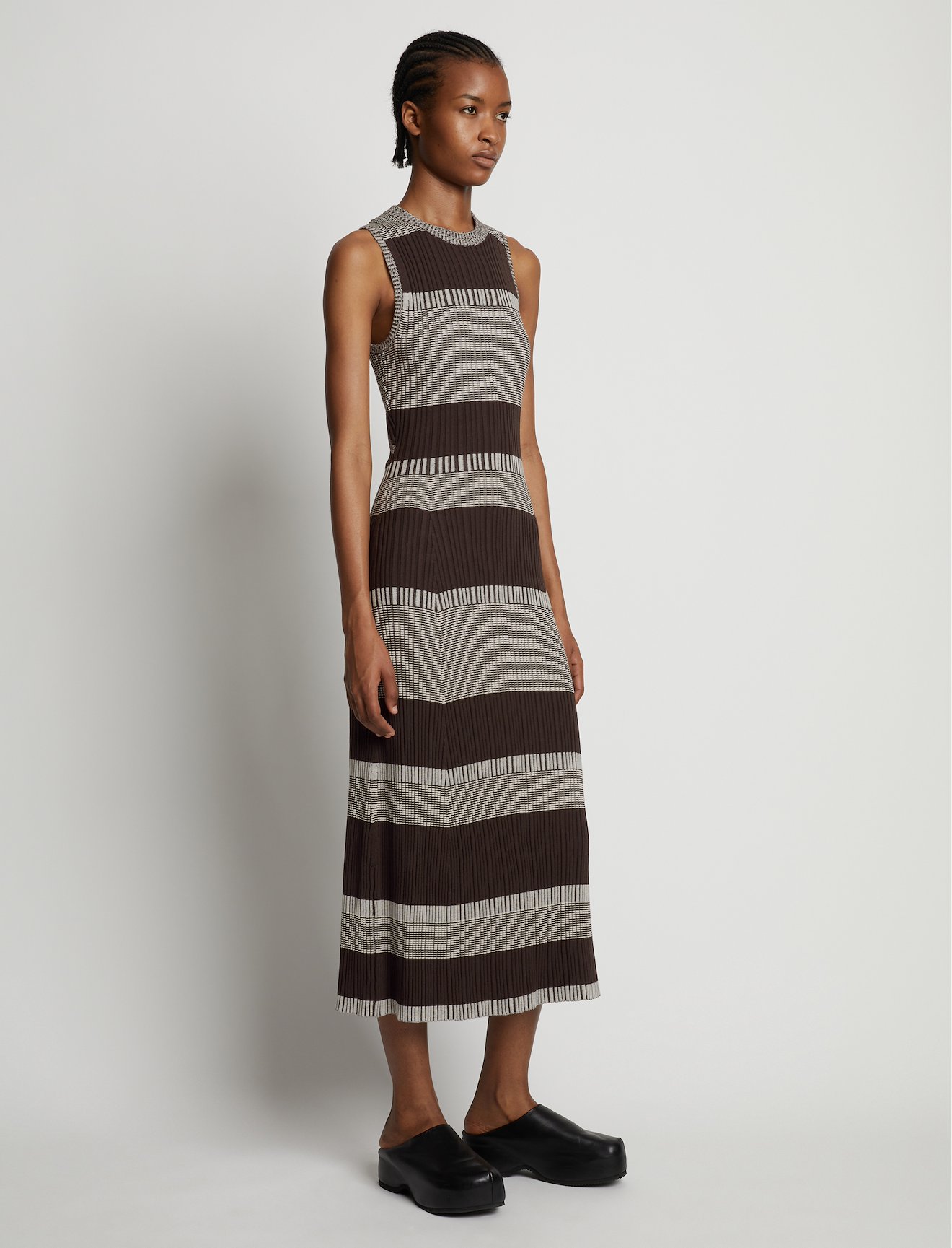 Mini Stripe Sleeveless Knit Dress #1
