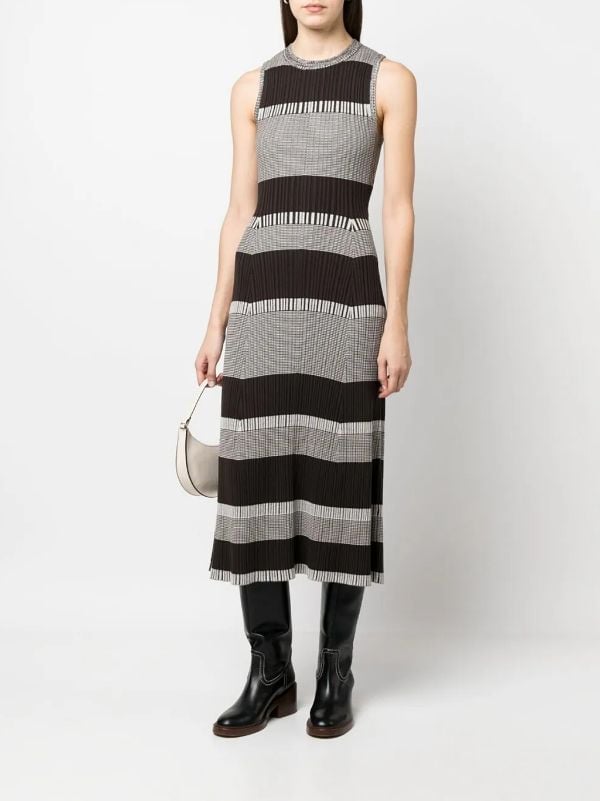 Proenza Schouler White Label Striped rib knit Midi Dress Farfetch