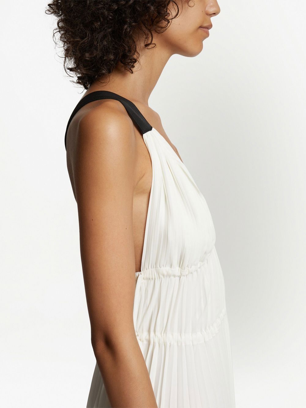 Shop Proenza Schouler White Label Broomstick Pleated Tank Dress In White