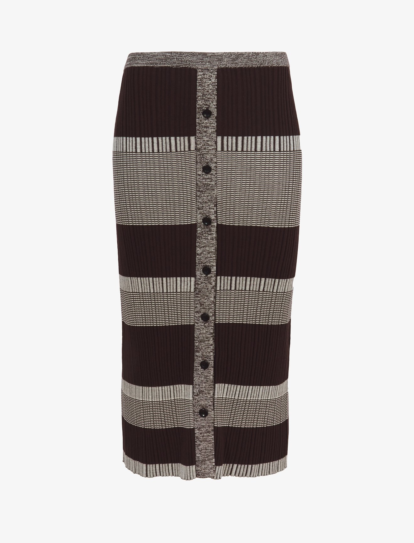 Mini Stripe Button Front Skirt #4