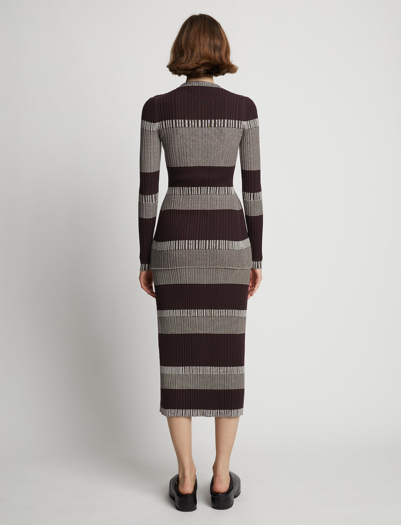 Mini Stripe Button Front Skirt #2