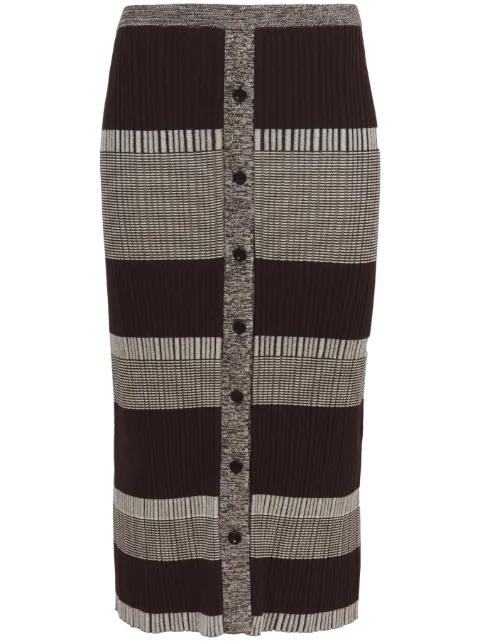 Proenza Schouler White Label striped midi skirt