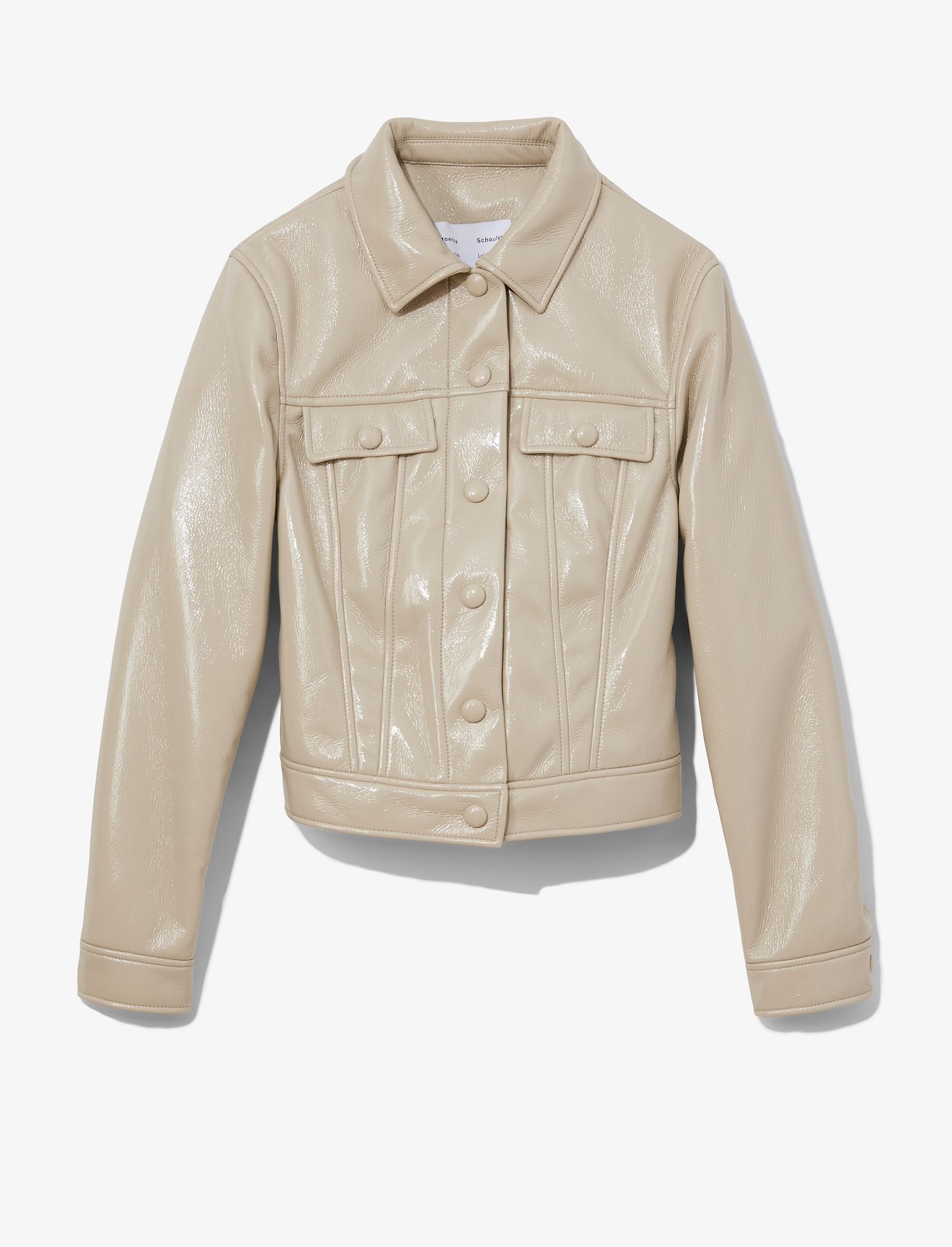 Vinyl Cropped Jacket #5