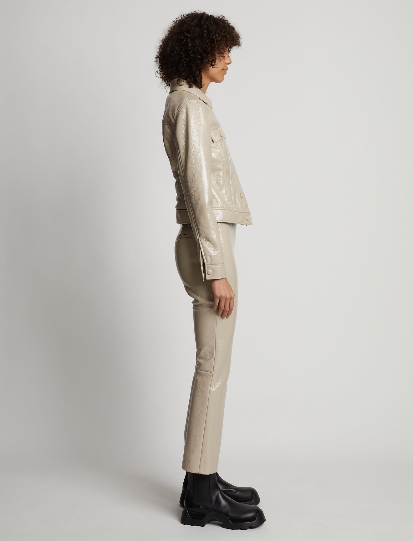 Vinyl Cropped Jacket #2